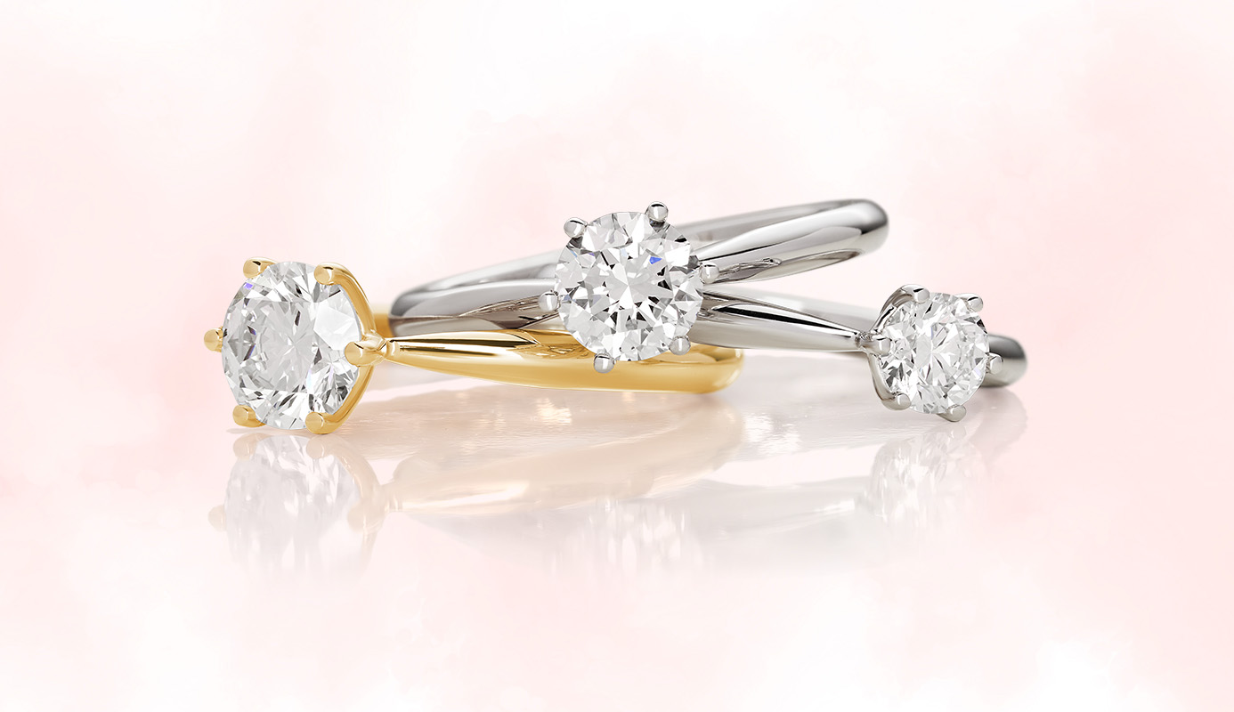 Premiär för Ballerina: diamantring för bröllop & förlovning